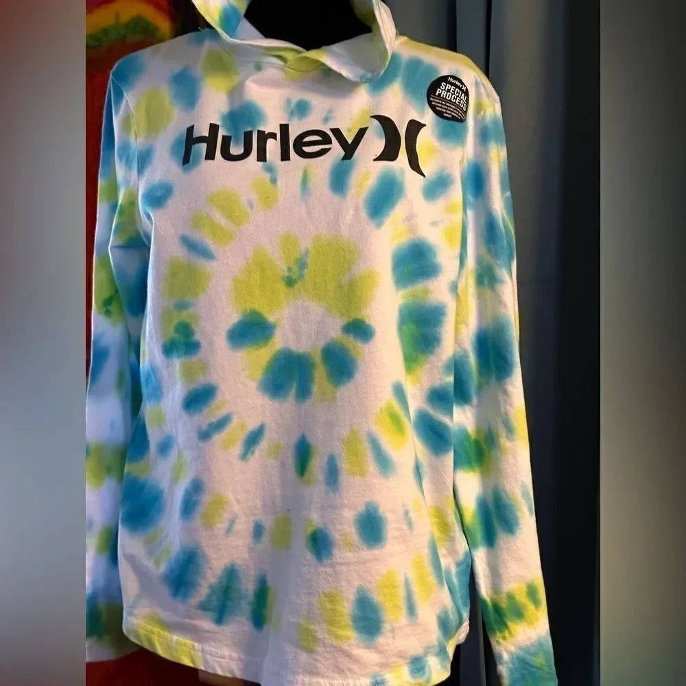 Nwt HURLEY TIE-DYE PULLOVER HOODIE